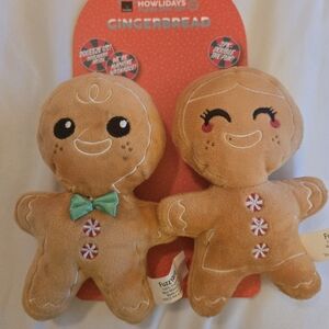 Gingerbread Plush Dog Toys